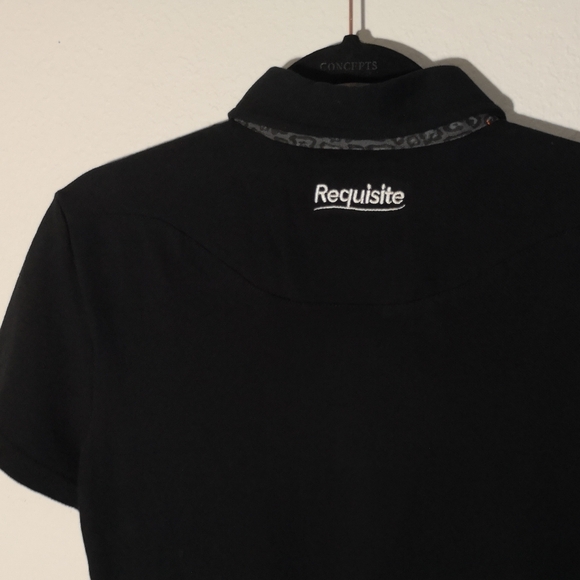 NWT Preppy & Chic Black Polo Tee - Picture 9 of 11